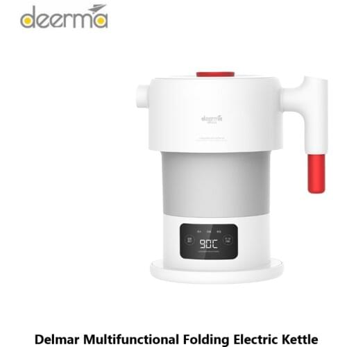 Deerma Multifunctional Folding Electric Kettle DEM-DH207 0.6L Portable Digital Kettle with Touch Screen