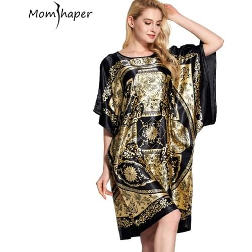 Женские шелковые ночные сорочки Momshaper China At AliExpress