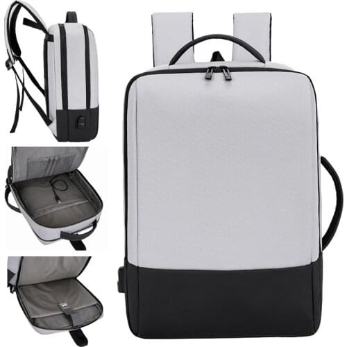 Newest 15.6 Inch Laptop Backpack Travel Bag College Bookbag USB Charge Notebook Backpacks Waterproof Mens Business Bag Handbag