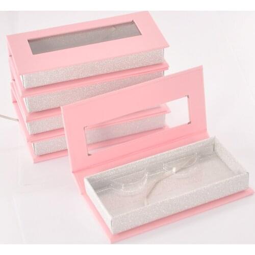 Wholesale Lash Box Package False Eyelash Packaging Box Custom Faux Cils 25mm Mink Lashes Makeup Magnetic Eyelashes Case Vendors