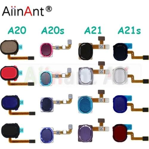 Original Back Home Button ID Key Fingerprint Sensor Flex Cable For Samsung Galaxy A20 A20E A20S A21 A21S A205F A207F A215U A217F
