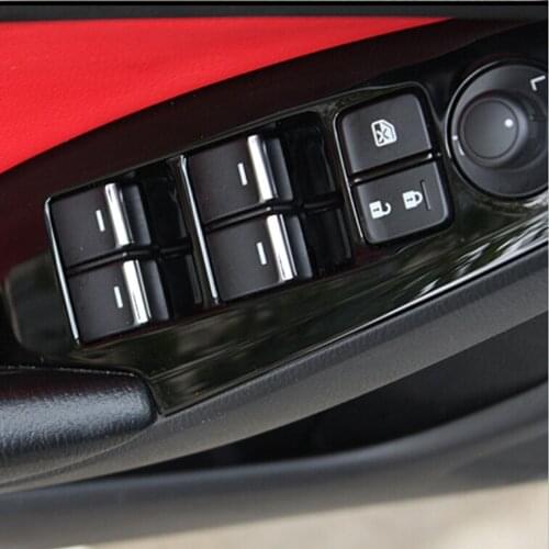 Car Stainless Steel Window buttons Trim Cover Decoration For Mazda 3 6 ATENZA Axela Mazda CX5 CX-5 2013 2014 2015 Car-Styling