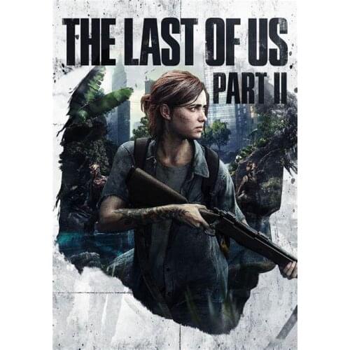 The Last of Us 2 - Part II Ellie Zombie Survival Horror Game Art print Silk poster Home Wall Decor