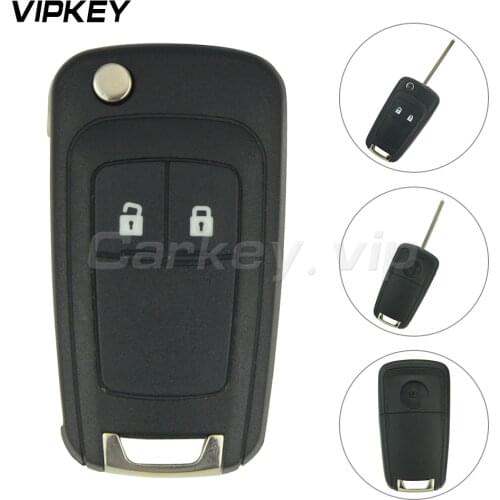 Remotekey V2T 01060512 2 button 433mhz with ID46 chip for Chevrolet Cruze Folding auto remote key 2008 2009 2010 2011