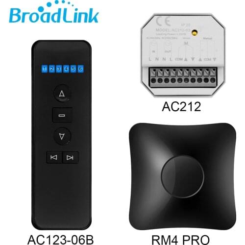 433 Mhz RF Remote Control Switch AC212 Receiver Compatible Broadlink RM4 Pro For Smart Home Motorized Venetian Blinds Curtain