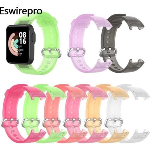 Straps For Xiaomi Mi Watch Lite Wristband Replacement Transparent Colorful Silicone Women Man For Redmi Watch mi watch Lite