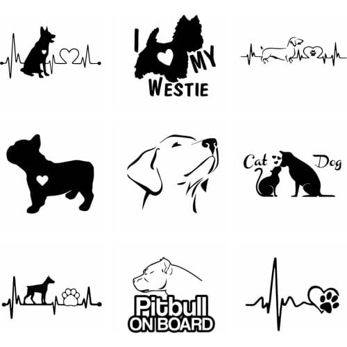 Small Town Hot Sale Dog Car Sticker Animals Funny Wrap Vinyl On The Cars For Auto Motorcycle Windows Body Car-Styling Decor Acce