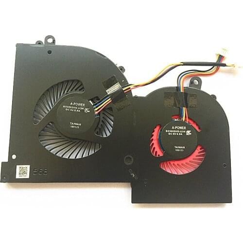 SSEA NEW laptop CPU GPU cooling fan for MSI GS65 GS65VR P65 MS-16Q2 16Q2-CPU-CW 16Q2-GPU-CW