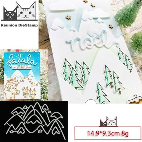 Reunion New Design Craft Metal Die Cuts Snow mountain Cutting Die Scrapbooking Album DIY Paper Card Handmade Embossing Stencils