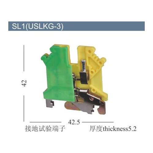 10pcs USLKG-3 Earthing terminal Wiring row Terminal Splice High Quality