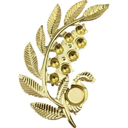 20pcs/lot 33x61mm Filigree flower Metal Crafts decoration For Jewelry Making DIY Accessories Box decoration Cosplay accessories