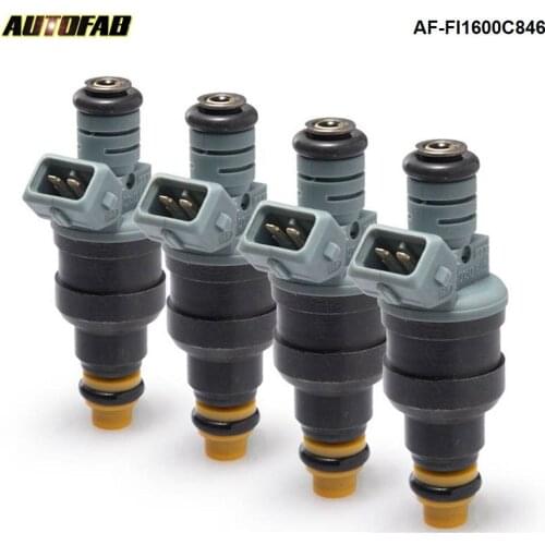 4PCS/LOT New High Performance Low Impedance 1600cc 160LB EV1 Top Fuel Injectors OEM:0280150846 AF-FI1600C846-4