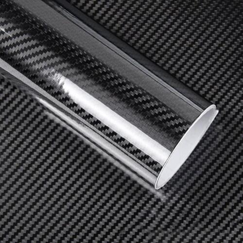 6D Interior Foil Car Sticker Carbon Fiber Vinyl Film Bubble Styling Gloss Free Accessories Car Air Wrap Super Release D0F3