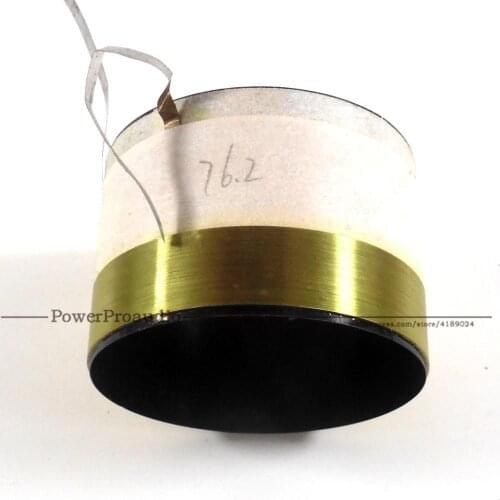 76.2 Core Bass Voice Coil 76.2mm Subwoofer 8OHM Speaker Accessories DIY Aluminum flat wire