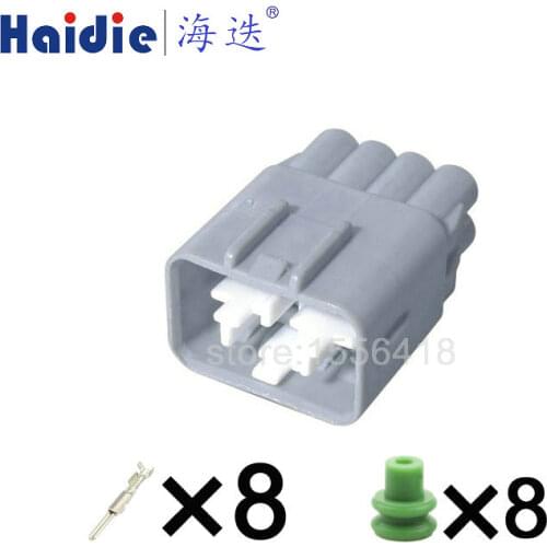 Free shipping 2sets 8pin Toyota Xenon Headlam plug 7283-1288 waterproof plastic connector 7283-1288-40