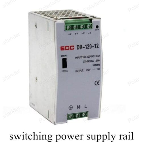 AC/DC 12V 120W LED strip Driving power supply rail dual output power supply Insulating aluminum Lighting Transformer