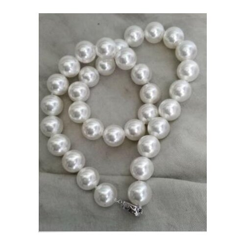 Free shipping Noble fine jewelry 11-12mm natural south seas white pearl necklace