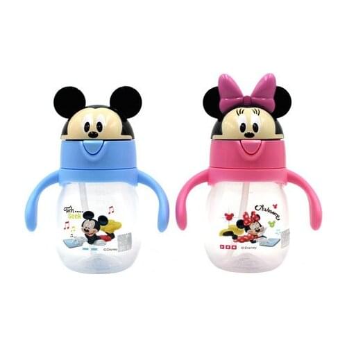 Disney Childrens Mug Baby Learning Drinking Cup Straw Cup Baby Stainless Steel Cup 300ml