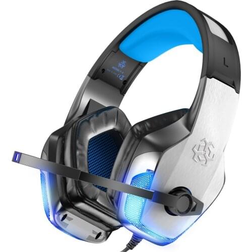 Hunterspider V4 Gaming Headset for PS4 Xbox One PC Casque Noise Cancelling Over Ear Game Headphones with Microphone LED Light
