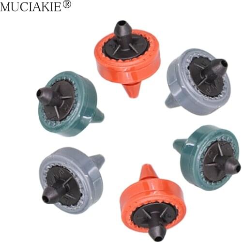 50-1000PCS 2L 4L 8L/H Pressure Compensate Emitter Garden Drip Compensation Regulator Irrigation Steady Flow 1/4' Hose Drippers