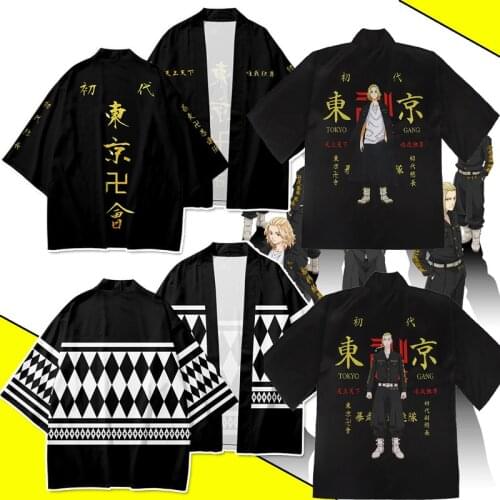 Anime Tokyo Revengers Cosplay Costume Ken Ryuguji Hanagaki Takemichi Women Men kids boys child Kimono Haori Yukata Streetwear