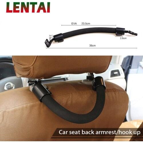 LENTAI For Jeep renegade wrangler grand Hyundai solaris i30 tucson 2017 Ssangyong 1PC Car Seat Back Headrest Holder Safty Handle