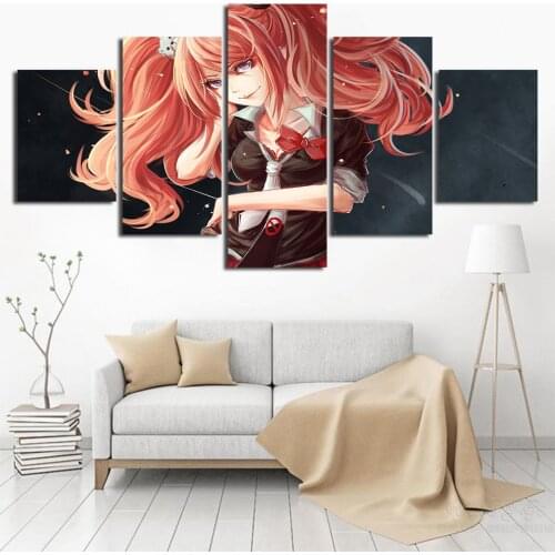 5 Pieces Print Painting Wall Artwork Danganronpa Canvas Animation Poster Modern Living Room Home Decoration Modular Picture