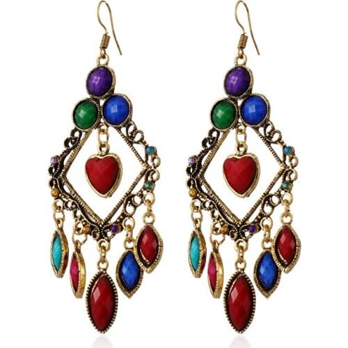 New Style Retro Style Earrings European and American Personality Big Brand Texture Hollow Earrings