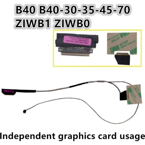 New Laptop LCD LED LVDS Video Screen Display Flex wire Cable For Lenovo B40 B40-30 B40-35 B40-45 B40-70 ZIWB1 ZIWB0