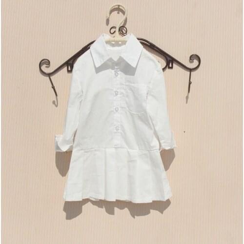 Mommy and me clothes spring 2020 autumn girls dress long sleeve cotton white dress mom and daughter dress girls clothes kids