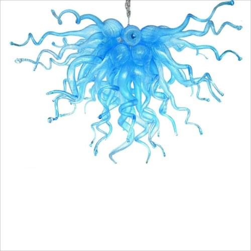 Wholesale Wedding Hotel Big French Vintage Chandelier Top Design Colored Hand Blown Murano Glass Chandeliers Lighting