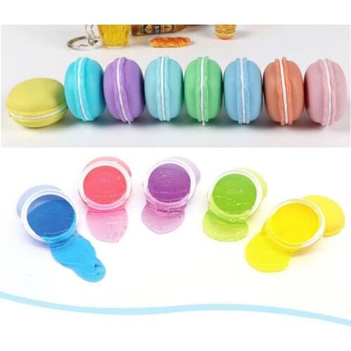 1PCS Colorful Crystal Transparent Macaron Slime Mud Modeling Cute Intelligent Plasticine Magic Playdough Lizun Clay Kids Toys