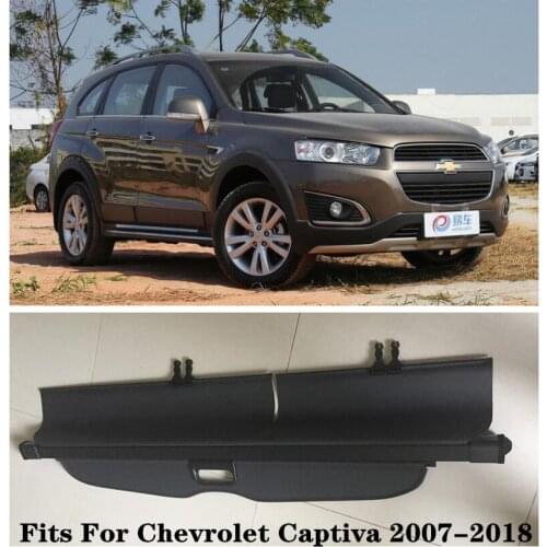 High Qualit Car Rear Trunk Cargo Cover Security Shield Screen shade Fits For Chevrolet Captiva 2007-2018(black, beige)