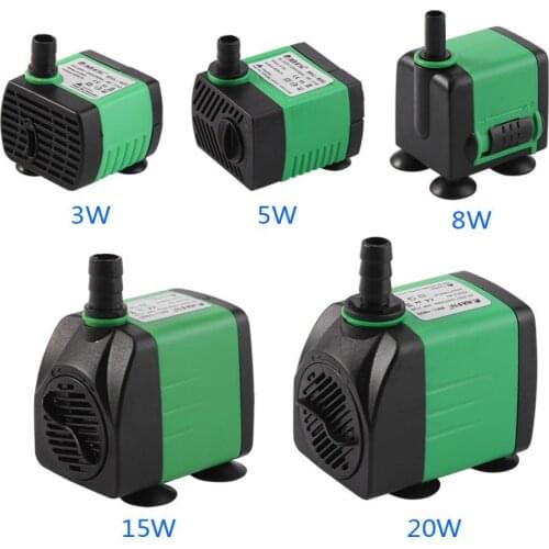 3W 5W 8W 15W 20W Water Pump Low Noise Submersible Pump Fish Tank Aquarium Fountain 220V