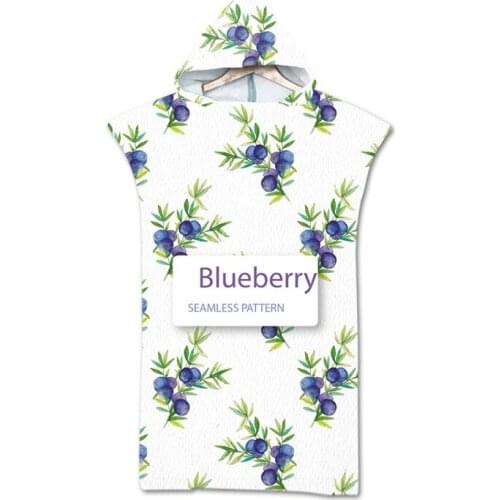 New leaves geometry Towel Adult Microfiber Dressing Robe Hooded Bath Towel Swimming Surfing Beachwear