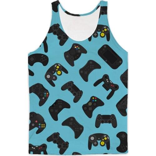 REAL American US SIZE Control Play Sublimation Printing plus size Tank top