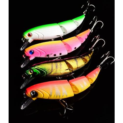 Fishing lure 1pc 15.5g 11cm 3segments Artificial hard bait plastic floating wobblers 8color pesca fishing tackle