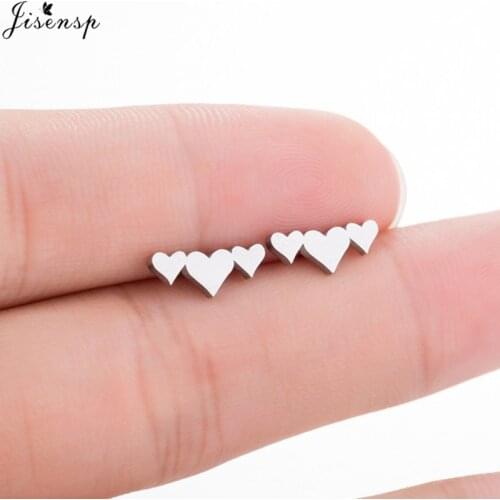 Jisensp Bts Earrings Fashion Jewelry Love Heart Stud Earrings Brincos Oorbellen Earings Statement Jewelry for Women Party Kolczy