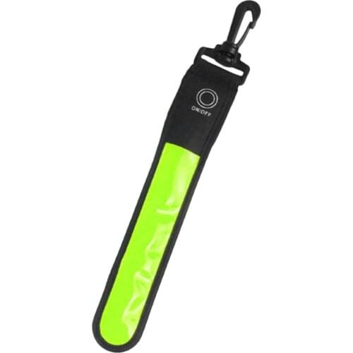 Reflective LED Backpack Tag Band High Visibility Jacket Safety Strip Reflector Gear Clip Outdoor Night Running Cycling Jogging