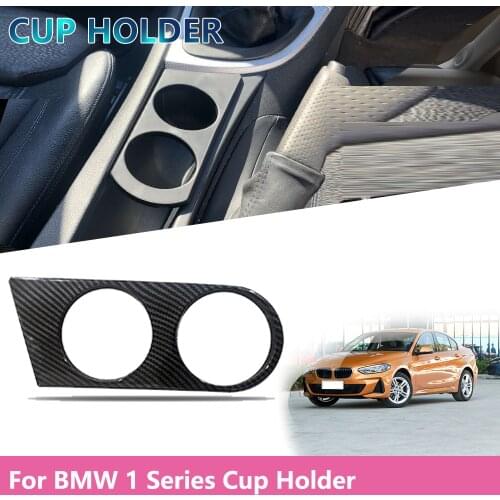 Car interior decoration Stickers Front Drink Holder Cup Holder For BMW 1 Series 116 118 120 E87 E81 E82 E88 Black/ Carbon
