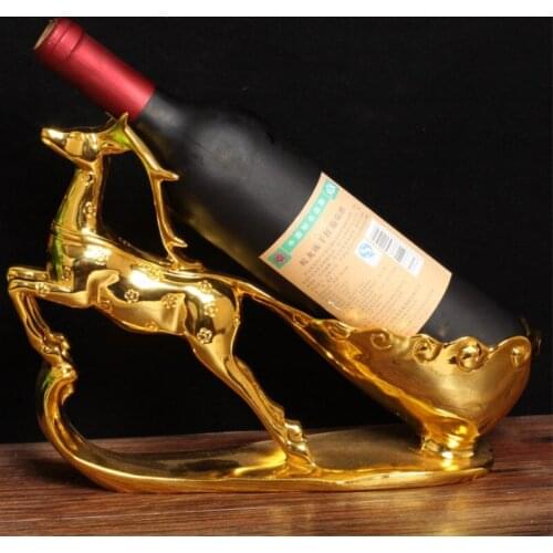 Deer Wine Rack Best Bottle Holder Creative Retro Resin Wine Stand Accessories Home Bar Decor Wine Holder Home Decoration