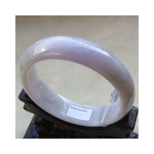 Zheru Jewelry Natural Burmese Jade 54-64mm Light Purple Bracelet Elegant Princess Jewelry Best Gift for Mom and Girlfriend