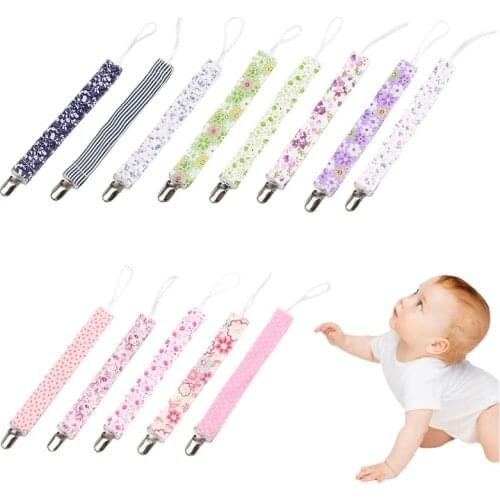 Newborn Baby Pacifier Clip Chain Dummy Nipple Leash Strap Soother Teether Holder F3ME