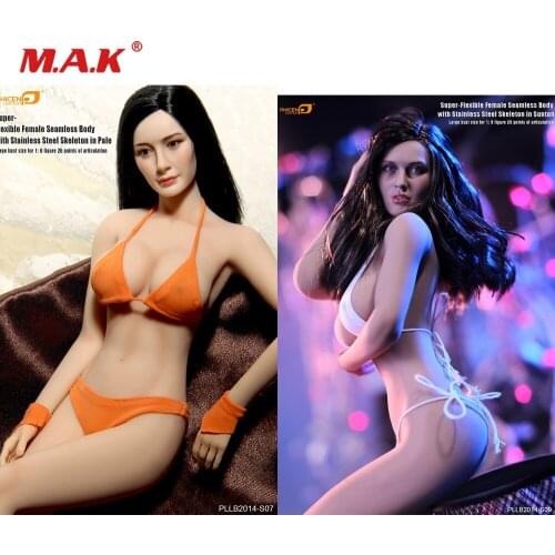 1/6 Super Flexible Seamless Body Head Bikini TBLeague 28.5cm PLLB2014-S06/S07/S09 Pale/Suntan Skin Female Model