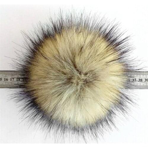 1Pc Faux Raccoon 10 CM Fake Fur Hair Ball Huge Ball Fluffy Pompom Hat Bag Shoses Accessory Jewelry Sets