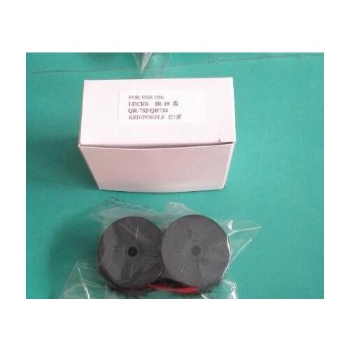 Inked ribbon cartridge (red&black) for Lucks QR-700/QR-731/QR-732/QR-733/QR730/IR19 (EX-8,EX-9/EX-10, NE-800,NE-850/NE-860, TIMM