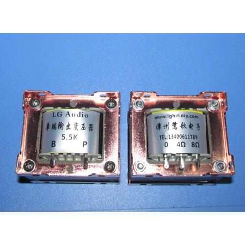 5.5K 22Hz--75KHz -3DB EI66 * 40mm high-quality amplifier single-ended output transformer, suitable for 6P14 6V6 6P1