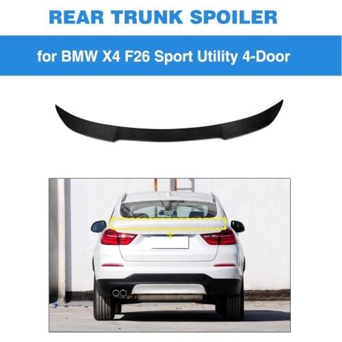 Car Rear Trunk Spoiler Boot LiP Wing Lid for BMW F26 X4 2014 2015 2016 2017 Carbon Fiber Rear Spoiler Wing Trunk Spoiler