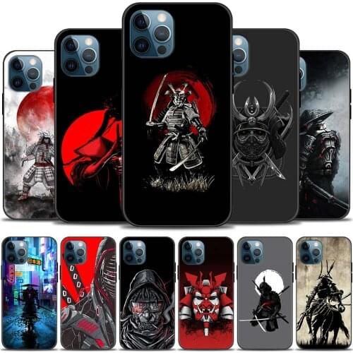 Phone Case For iPhone 12 11 pro X XR XS Max 7 8 Plus Back Cover Protective shell 12MINI Japanese Samurai Art