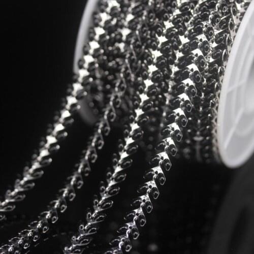 Black Enamel Beaded Rosary Chains,Arrow Shape Beads Lampwork Glass Chevron Crafts Copper Plated Silver Chain Necklace Jewelry